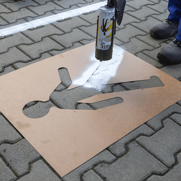 Plantillas pintar señalización